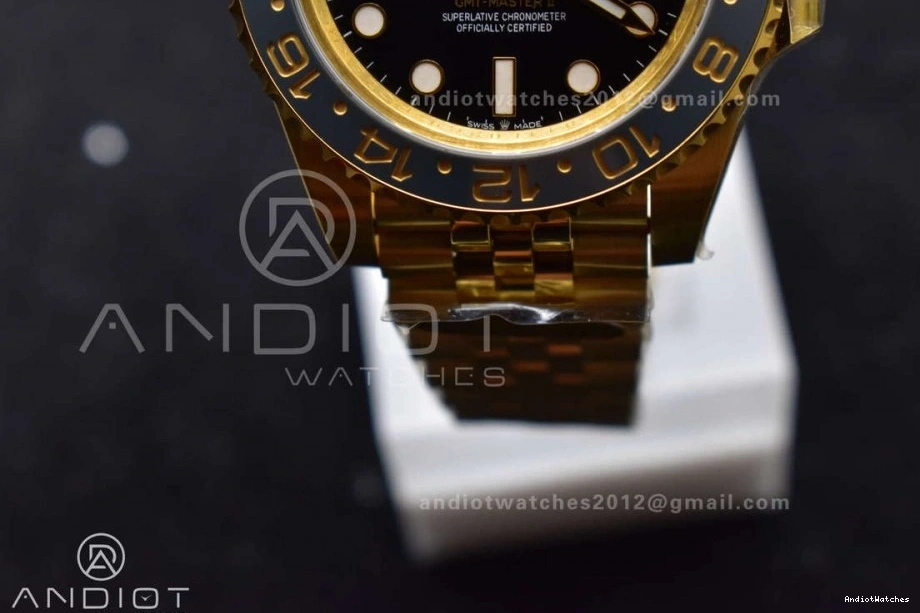 CHS Master Bracelet Black II Gain on GRNR Gold Weight 927 Jubilee 1:1 Best Edition Factory VR3285 GMT YG 126718 Dial NewStyle 0514